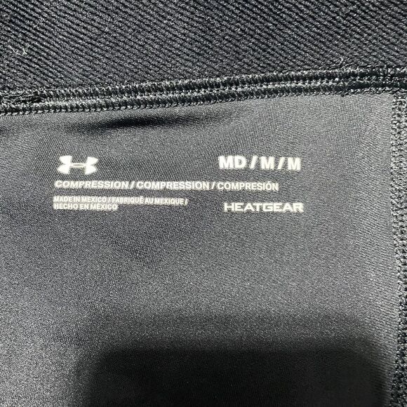Under Armour Shorts Womens Medium Black HeatGear Compression Athletic Workout - Picture 7 of 8